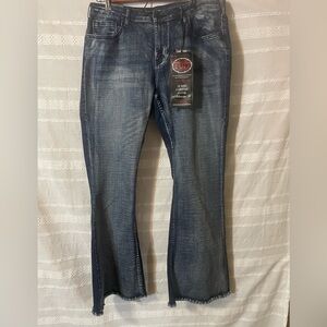 Cowgirl Tuff Living On The Edge Trouser Denim Jean